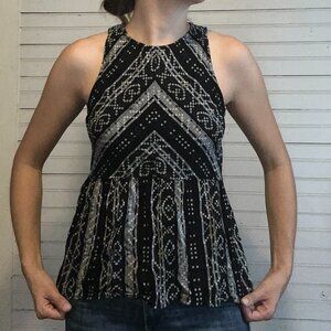 Medium True Craft high neck tribal pattern tank top blouse